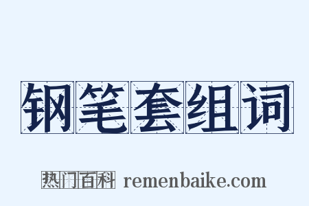 钢笔套组词是什么意思的图片